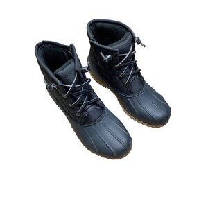 NAUTICA WOMEN'S DORSAY NAVY DUCK BOOTS SZ 6 NWOT